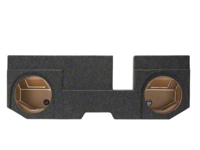 Rhino Box Jumbo Dual 10-Inch Subwoofer Box; Carpeted (03-09 RAM 2500 Quad Cab)