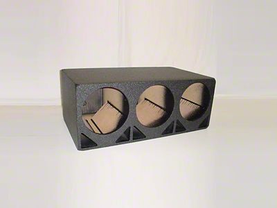 Rhino Box Triple 12-Inch Double Ported Subwoofer Box; Poly Coated (Universal; Some Adaptation May Be Required)