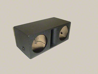 Rhino Box Dual 10-Inch Slot Ported Subwoofer Box; Poly Coated (Universal; Some Adaptation May Be Required)