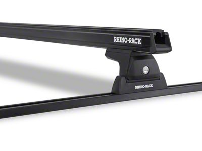 Rhino-Rack Heavy Duty RLT600 Trackmount 2-Bar Roof Rack; Black (11-16 F-350 Super Duty SuperCrew)