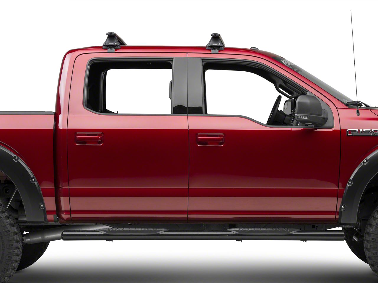 Rhino-Rack Vortex 2500 2 Bar Roof Rack; Black (15-24 F-150 SuperCrew)