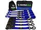 Rhino USA Medium Duty Ratchet Strap Tie-Down Kit; 4-Pack; Blue