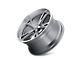 Ridler 606 Gloss Grey Machined 5-Lug Wheel; 17x7; 0mm Offset (87-90 Dakota)