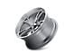 Ridler 606 Gloss Grey Machined 5-Lug Wheel; 18x8; 0mm Offset (87-90 Dakota)