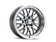 Ridler 607 Gloss Grey Machined 5-Lug Wheel; 18x8; 0mm Offset (87-90 Dakota)