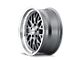 Ridler 607 Gloss Grey Machined 5-Lug Wheel; 18x8; 0mm Offset (87-90 Dakota)