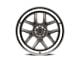 Ridler 610 Gloss Grey with Polished Lip 5-Lug Wheel; 17x8; 0mm Offset (87-90 Dakota)