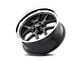 Ridler 610 Matte Black with Polished Lip 5-Lug Wheel; 17x7; 0mm Offset (87-90 Dakota)