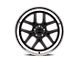 Ridler 610 Matte Black with Polished Lip 5-Lug Wheel; 17x7; 0mm Offset (87-90 Dakota)