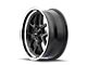 Ridler 610 Matte Black with Polished Lip 5-Lug Wheel; 17x7; 0mm Offset (87-90 Dakota)