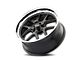 Ridler 610 Matte Black with Polished Lip 5-Lug Wheel; 17x8; 0mm Offset (87-90 Dakota)