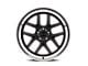 Ridler 610 Matte Black with Polished Lip 5-Lug Wheel; 17x8; 0mm Offset (87-90 Dakota)