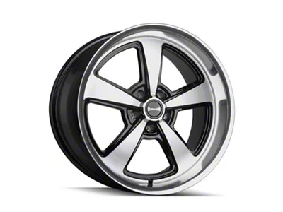 Ridler 652 Gloss Black with Diamond Cut Face and Lip 5-Lug Wheel; 20x10; 0mm Offset (87-90 Dakota)