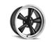 Ridler 675 Matte Black Machined 5-Lug Wheel; 17x7; 0mm Offset (87-90 Dakota)