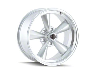 Ridler 675 Satin Silver Machined 5-Lug Wheel; 15x8; -12mm Offset (87-90 Dakota)