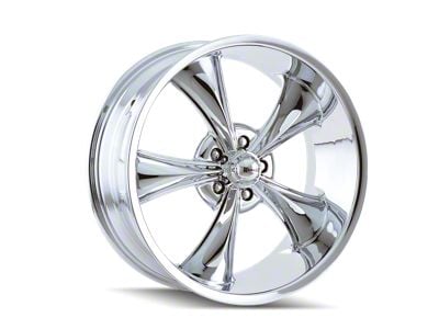 Ridler 695 Chrome 5-Lug Wheel; 17x7; 0mm Offset (87-90 Dakota)