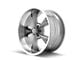 Ridler 695 Gloss Grey Machined 5-Lug Wheel; 17x7; 0mm Offset (87-90 Dakota)