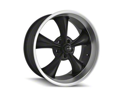 Ridler 695 Matte Black Machined 5-Lug Wheel; 17x7; 0mm Offset (87-90 Dakota)