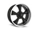 Ridler 695 Matte Black Machined 5-Lug Wheel; 17x8; 0mm Offset (87-90 Dakota)