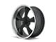 Ridler 695 Matte Black Machined 5-Lug Wheel; 17x8; 0mm Offset (87-90 Dakota)