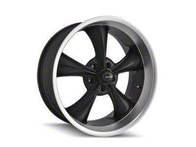 Ridler 695 Matte Black Machined 5-Lug Wheel; 18x8; 0mm Offset (87-90 Dakota)