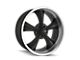 Ridler 695 Matte Black Machined 5-Lug Wheel; 20x8.5; 0mm Offset (87-90 Dakota)