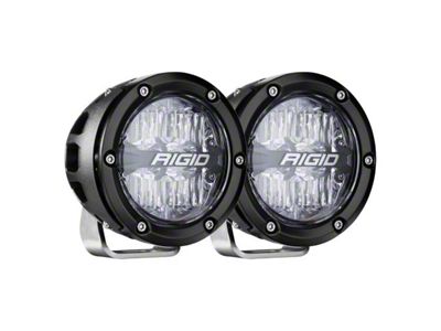 Rigid Industries 4-Inch 360-Series LED Lights with RGBW Backlight; Driving Beam (Universal; Some Adaptation May Be Required)