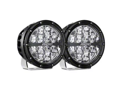 Rigid Industries 6-Inch 360-Series LED Lights with RGBW Backlight; Spot Beam (Universal; Some Adaptation May Be Required)