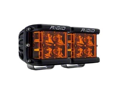 Rigid Industries D-SS Pro Series LED Lights with Amber PRO Lens; Spot Beam (Universal; Some Adaptation May Be Required)