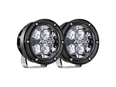 Rigid Industries 4-Inch 360-Series LED Lights with RGBW Backlight; Spot Beam (Universal; Some Adaptation May Be Required)