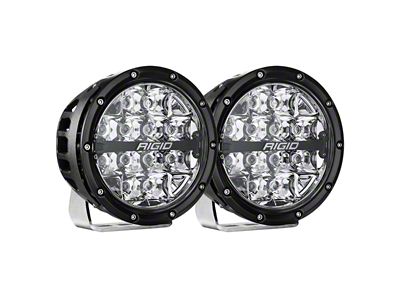 Rigid Industries 6-Inch 360-Series LED Light with RGBW Backlight; Spot Beam (Universal; Some Adaptation May Be Required)