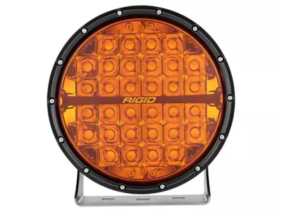 Rigid Industries 9-Inch 360-Series LED Light with Amber Lens; Spot Beam (Universal; Some Adaptation May Be Required)