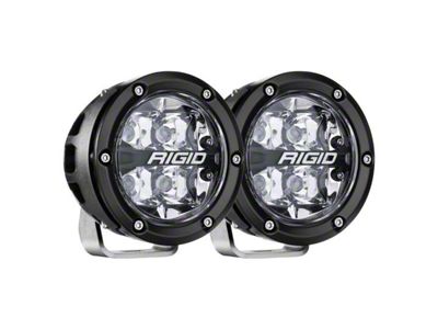 Rigid Industries 4-Inch 360-Series LED Lights with RGBW Backlight; Spot Beam (Universal; Some Adaptation May Be Required)