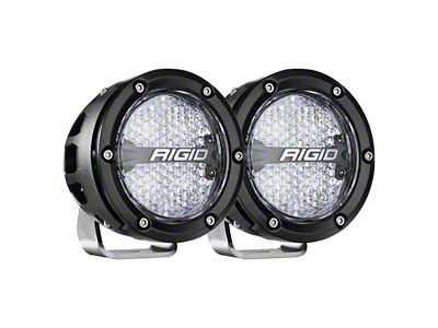 Rigid Industries 4-Inch 360-Series LED Lights with RGBW Backlight; Diffused Beam (Universal; Some Adaptation May Be Required)