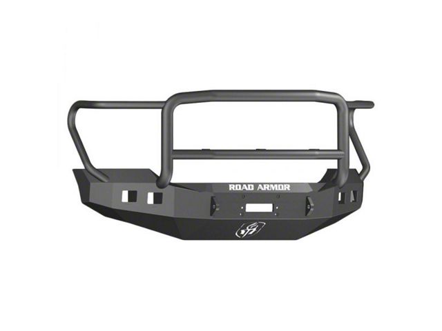 Road Armor Stealth Winch Front Bumper with Lonestar Guard; Textured Black (11-16 F-350 Super Duty)