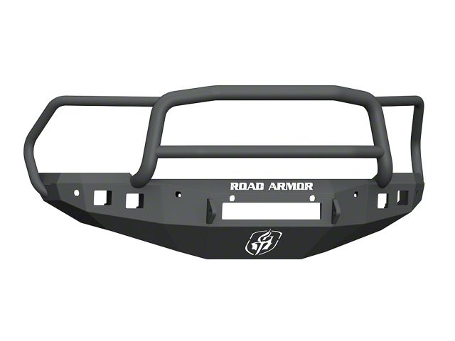 Road Armor Stealth Non-Winch Front Bumper with Lonestar Guard; Pre-Drilled for Front Parking Sensors; Textured Black (16-18 RAM 3500)