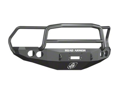 Road Armor Stealth Winch Front Bumper with Lonestar Guard; Textured Black (10-18 RAM 3500)
