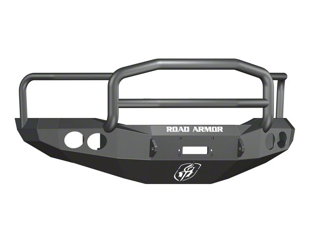 Road Armor Stealth Winch Front Bumper with Lonestar Guard; Textured Black (06-09 RAM 3500)