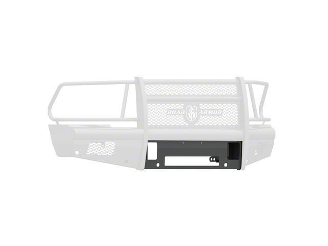 Road Armor Non-Winch Plate for Vaquero Front Bumper; Textured Black (10-18 RAM 3500)