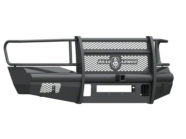 Road Armor Vaquero Non-Winch Front Bumper with Full Guard and 2-Inch Receiver Hitch; Textured Black (06-09 RAM 3500)