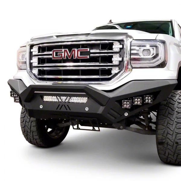 Road Armor Sierra 1500 Spartan Front Bumper; Textured Black 2161XF0B ...