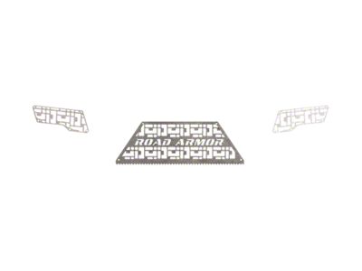 Road Armor iDentity Rear Bumper iD Mesh; Raw Steel (15-19 Silverado 2500 HD)