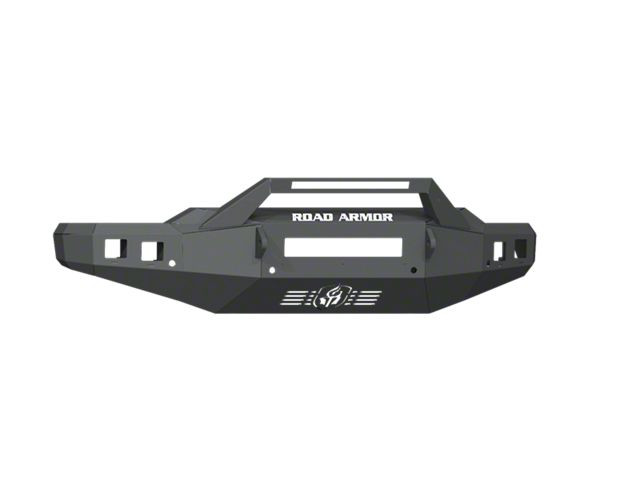 Road Armor Stealth Non-Winch Front Bumper with Sheetmetal Pre-Runner Guard; Textured Black (20-23 Silverado 2500 HD)