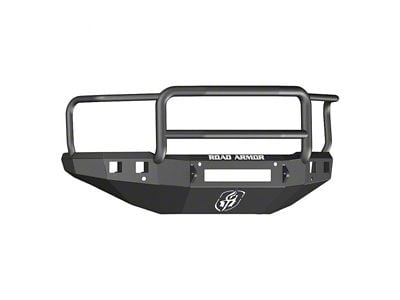 Road Armor Stealth Winch Front Bumper with Lonestar Guard; Textured Black (15-19 Silverado 2500 HD)