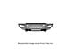 Road Armor iDentity Beauty Ring Front Bumper with Shackles, WIDE End Pods and Triple Cube Light Pods; Raw Steel (20-23 Silverado 3500 HD)