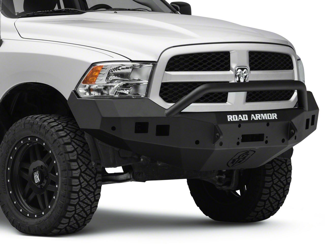 Road Armor RAM 1500 Stealth Winch Front Bumper with Pre-Runner Guard ...