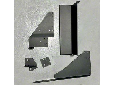 Rock-Slide Engineering Bed Step Attachment Brackets; Front of Rear Tire (17-22 F-350 Super Duty)