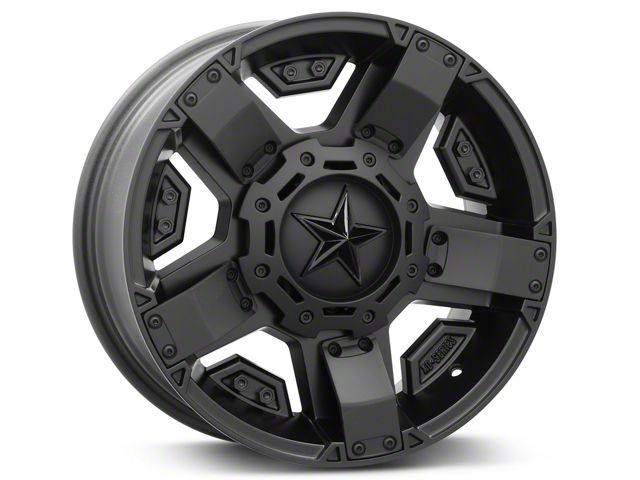 XD Rockstar II Satin Black 6-Lug Wheel; 17x8; 10mm Offset (07-14 Yukon)