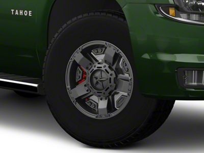 XD Rockstar II Satin Black 6-Lug Wheel; 17x8; 10mm Offset (15-20 Tahoe)