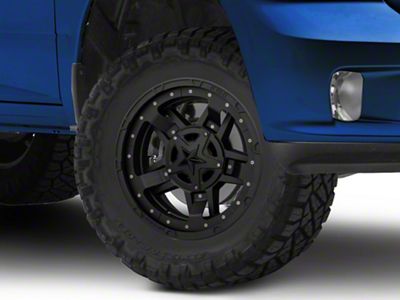 XD Rockstar III Matte Black 5-Lug Wheel; 17x8; 20mm Offset (09-18 RAM 1500)